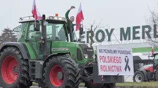 Protest rolników w Toruniu - Toruń z rolnikami 09 02 2024