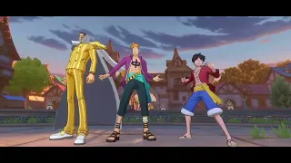 OPFP (453) Marco vs Luffy, Nami & Mihawk