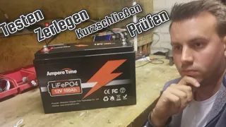 LiFePo4 Batterie von 🔋 Ampere Time 🔋12.8v 100Ah Test für Solar, Wohnwagen oder auch DIY Camper