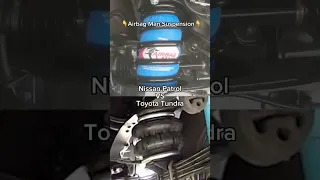 Nissan Patrol and Toyota Tundra Airbag Man Suspension Comparison!