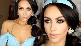 Princess Jasmine Halloween Tutorial (HAIR & MAKEUP!)