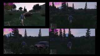 Gta 5   Grass graphics settings and differences normal to ultra side by side