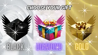 Choose Your Gift🎁3 Gift Box Challenge Black Diamond Gold🖤 💎⭐️2 good 1 bad. Are you a lucky person?🤔