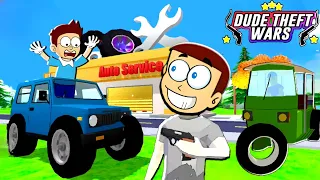 Dude Theft Wars New Update - Auto Service Shop 🛠️| Shiva and Kanzo Gameplay