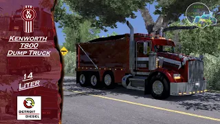 Kenworth T800 Dump Truck Giveaway - Zeemods 14L Detroit Diesel - American Truck Simulator - Ats -