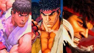 Ryu Super Moves Comparação #SF6 #SF5 #SF4 #StreetFighter #comparison