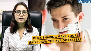 Does shaving make your hair grow thicker or faster? | #shorts