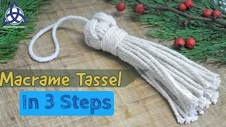 How To Make a Tassel In 3 EASY STEPS | DIY Macrame Wall Hanging Addition