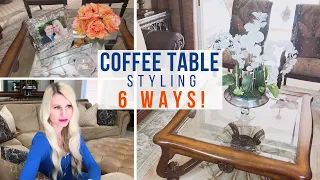 6 WAYS to STYLE your COFFEE TABLE! HOME DECOR + EASY DIY TIPS ~ Ep.1