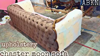 How to make chaster field sofa upholstery Chaster moon sofa tutorial step by step making