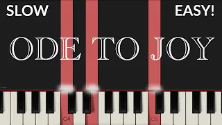 Ode To Joy - Beethoven | EASY Piano Tutorial