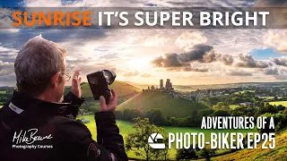 HDR Exposure Bracketing Sunrise at Corfe Castle - Mike Browne [Photo Biker EP25]