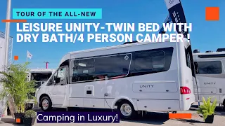 2023 Leisure Unity Twin Bed - 4 Person - Luxury Camper Van - Dry Bath/Separate Shower