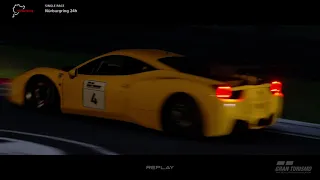 Ferrari 458 Italia Nürburgring 24H Night Race GT Sport Replay