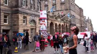 Juggler Festival Fringe Royal Mile Edinburgh Scotland August 24th