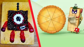 Numberblocks | Blocks Bakes | Numberblock One's Pi Day Non-cook Pie