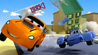 Autohlídka ve Městě Aut 🚓  Závod - Náklaďáky pro děti
