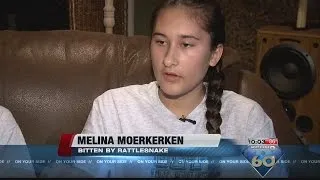 Teen bitten by rattlesnake describes her ordeal