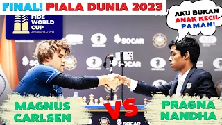 FINAL PIALA DUNIA CATUR 2023 | Magnus Carlsen VS Praggnandhaa Bocah India | Turnamen Catur Dunia