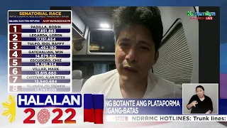 Padilla: Minahal ng mga botante ang plataporma kong baguhin ang saligang-batas | Halalan 2022