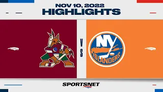 NHL Highlights | Coyotes vs. Islanders - November 10, 2022