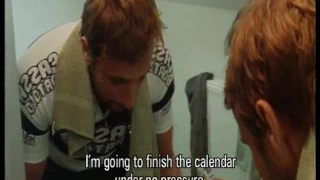 Matthias Schoenaerts speaking French and riding a bike in the 2006 short film RETOUR