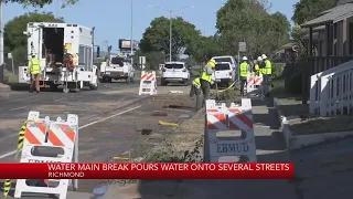 Richmond water main break affects 21 homes