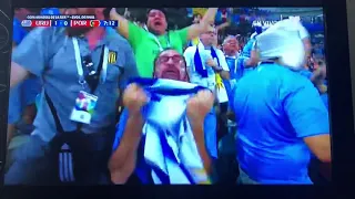 Gol de Cavani Uruguay 1 Portugal 0