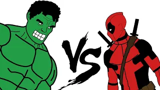 ХАЛК vs ДЭДПУЛ | Битва супергероев (Анимация) Hulk vs Deadpool