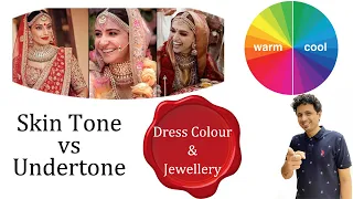 Match right color for your skin tone | Jewellery match | Warm Cool Undertone | Dusky Skin Bride