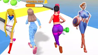 Beauty Race, Makeover Run, Twerk Race, Healthy Run... Top Free Satisfying Mobile Game Walkthrough