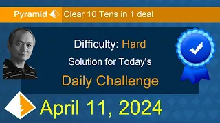 Microsoft Solitaire Collection: Pyramid - Hard - April 11, 2024