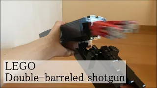 LEGO GUN brick shooting & shell ejecting [Double-barreled shotgun]