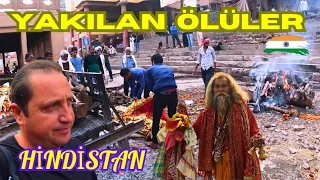 🇮🇳İNSANLAR'IN KENDİ İSTEĞİ İLE Y@KILM@YI BEKLEDİĞİ KORKUNÇ ŞEHİR  VARANASİ'YE GELDİM! HİNDİSTAN《151》