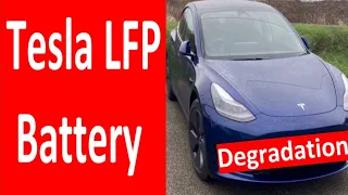 Tesla LFP Battery degradation