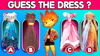 Guess the character's DRESS by Song & Voice | Elemental Movie Quiz, Super Mario, Teenage Kraken