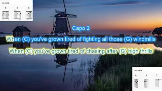 Come Home to Me (capo 2) by Joanne Cooper play along with scrolling guitar chords and lyrics