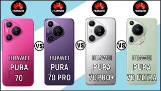 Huawei Pura 70 vs Huawei Pura 70 Pro vs Huawei Pura 70 Pro Plus vs Huawei Pura 70 Ultra | Features