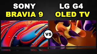 2024 New Sony Bravia 9 4K HDR Smart QLED Mini-LED TV vs LG G4 OLED Evo 4K HDR Smart TV | SONY vs LG