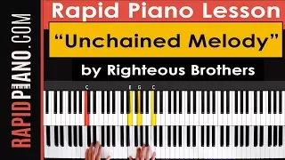 How To Play "Unchained Melody" by Righteous Brothers  - Piano Tutorial & Lesson - (Part 1)