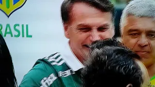 Palmeiras Levantando a taça, Com JAIR BOLSONARO PSL