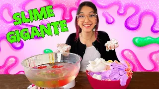 FAZENDO UMA SLIME GIGANTE COM MINHAS COLAS ANTIGAS | Luluca