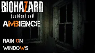 Resident Evil 7 | Rain on Windows | Thunderstorm | Baker Mansion | Biohazard | 8 Hours