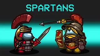 1 vs 100 Spartans in Among Us