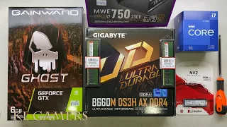 intel Core i7 12700F GIGABYTE B660M DS3H AX DDR4 GAINWARD GTX 1660 Super White Gaming PC Build