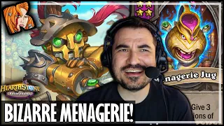 THE MOST BIZARRE MENAGERIE EVER! - Hearthstone Battlegrounds