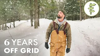 Man Spends 6 Years Living Off-Grid with Rainwater & Solar in a Self-Built Cabin