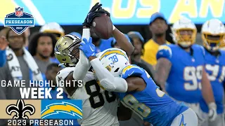 New Orleans Saints vs. Los Angeles Chargers | 2023 Preseason Week 2 Game Highlights