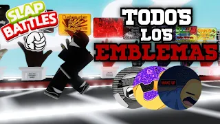 Como Conseguir TODOS los EMBLEMAS De Slap Battles (Actualizado) | Roblox