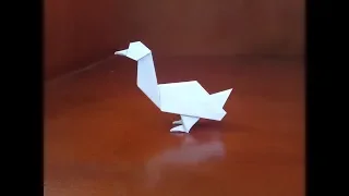 origami easy goose - how to make easy goose step by step